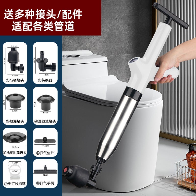 New Pipeline Unclogging Tool - Powerful Stainless Steel Toilet and Drain Cleaner