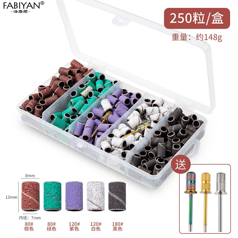 New Front Nail Art Scrub Ring Armor Surface Exfoliating Sand Ring Sander Grinding Head Nail Art Tool - Image 1