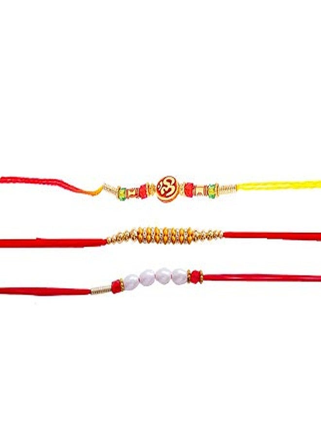 Suninow Designer OM Rakhi Combo(Pack of 3)