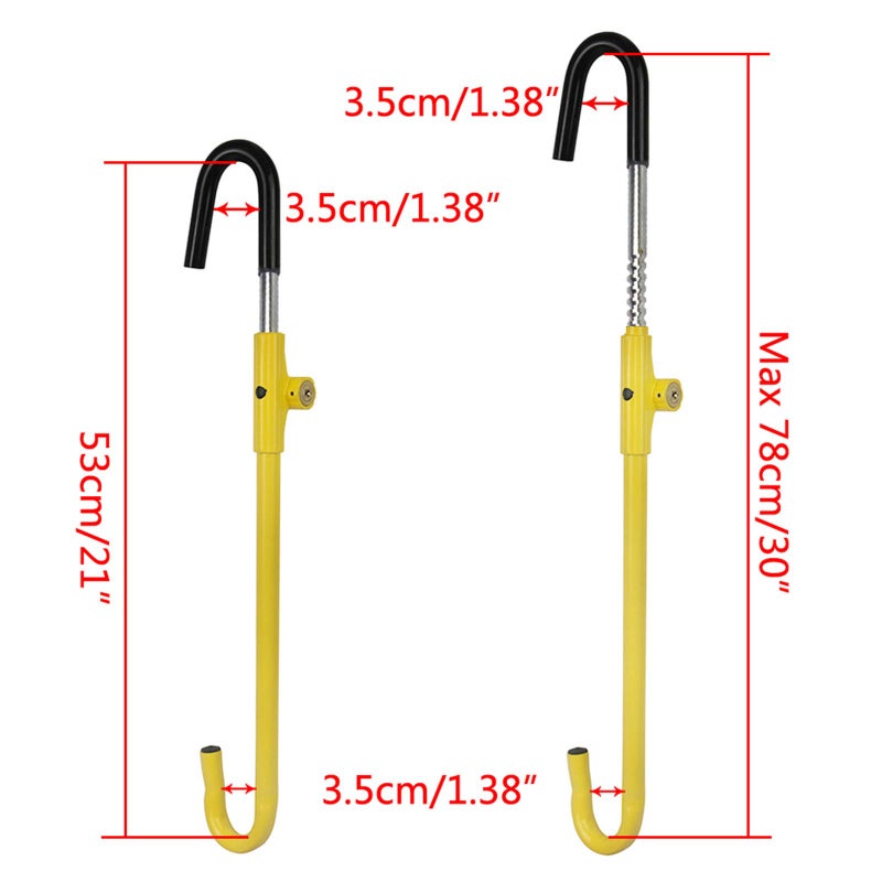 KAYCENTOP Car Steering Wheel to Brake Pedal Lock Auto Security Product Anti-Theft Lock Device Bright Yellow Universal - Image 4