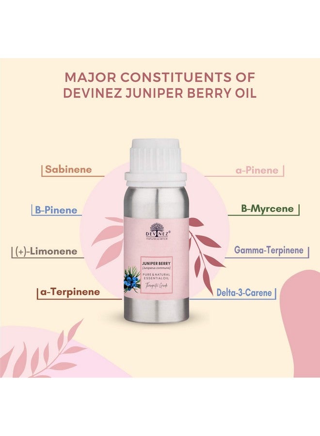 Devinez Juniper Berry Essential Oil 100ml - Pure, Natural, Undiluted & Therapeutic grade for Skin Care, Scars, Acne, Anti Aging, Natural Skin Toner, Natural Antiseptic, Improves Hair and Scalp health - Image 2