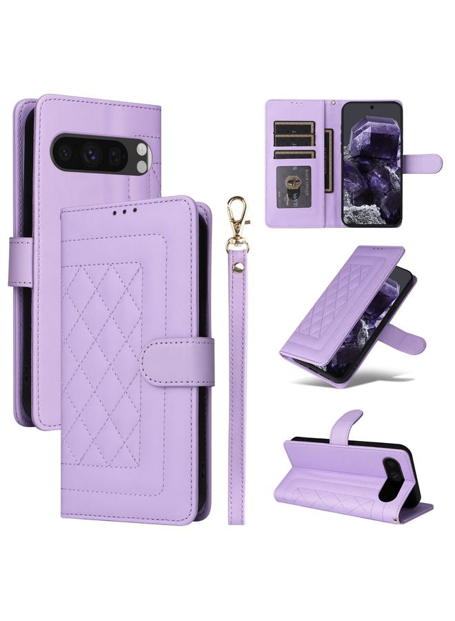 S-TOP Case For Google Pixel 9 Diamond Lattice Leather Flip Phone Case - Image 1