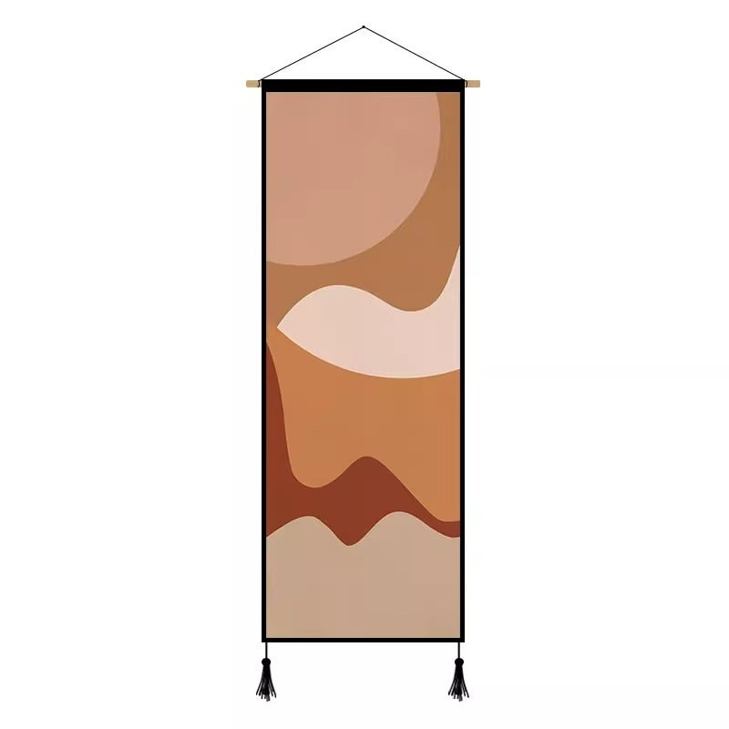 Morandi Simple Fabric Hanging Painting Rental Room Wall Cloth Dormitory Bed Hanging Cloth Room Decorative Cloth Background Cloth Ins Style - Image 1
