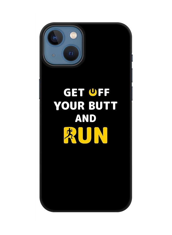 Case for Apple iPhone 14 Slim Snap Classic Series Mobile Cover Hard PC Shield Matte Finish Print - Get off