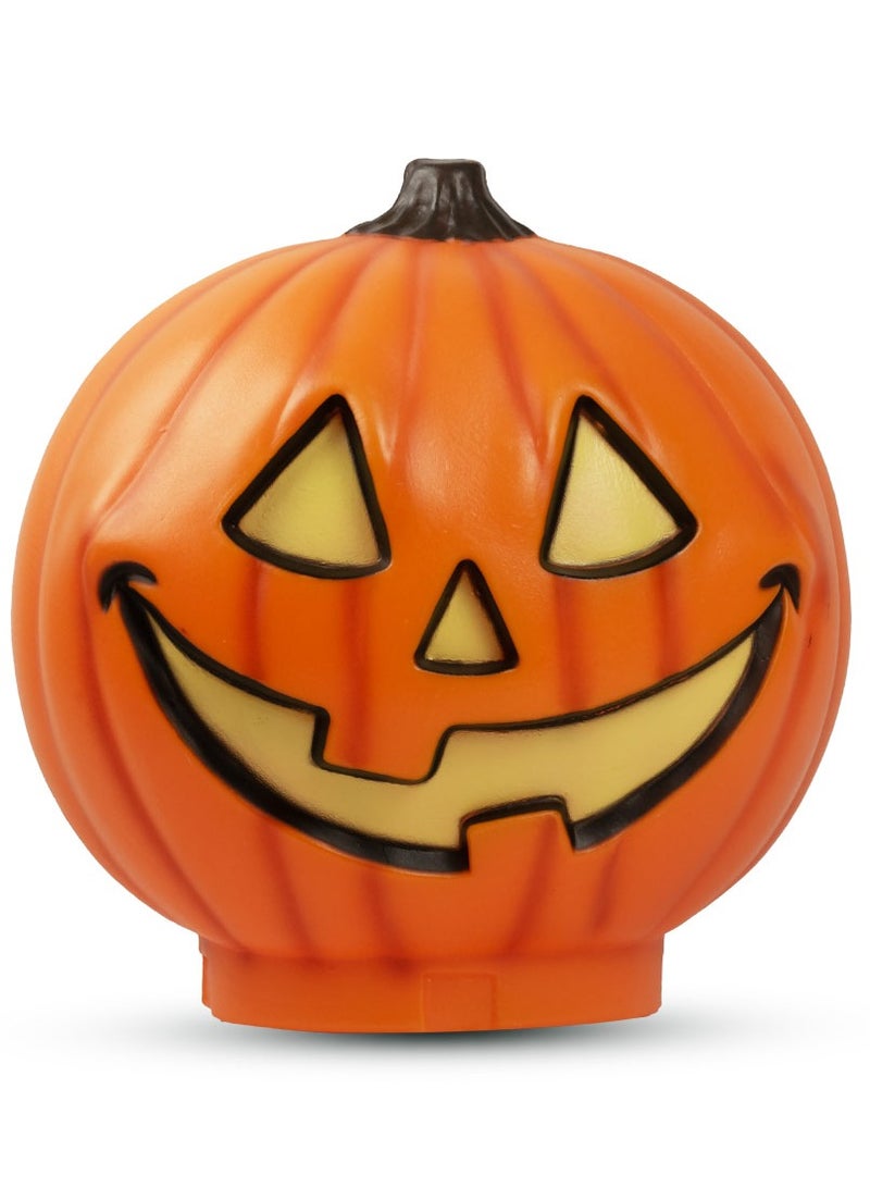 MAD TOYS Creepy 9-Inch Light-Up Pumpkin Halloween Centrepiece Decoration for Trick-or-Treat Props, Theme Party, Haunted House Decor - Image 1