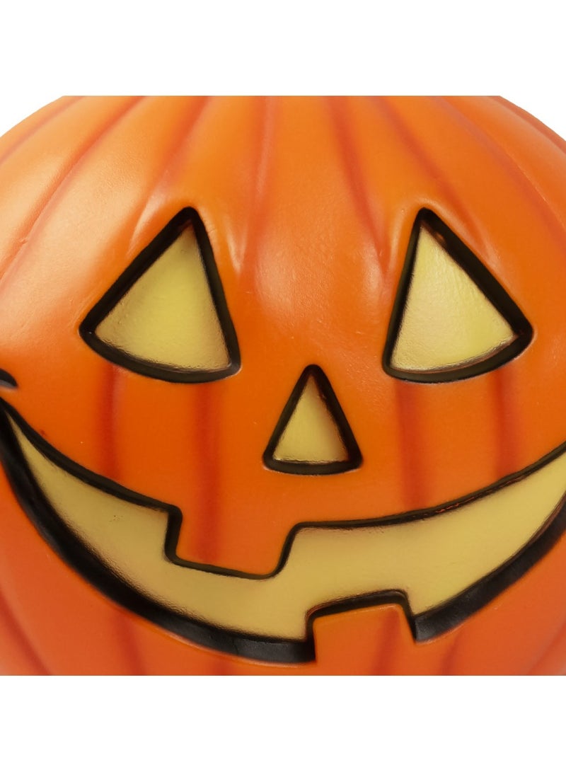 MAD TOYS Creepy 9-Inch Light-Up Pumpkin Halloween Centrepiece Decoration for Trick-or-Treat Props, Theme Party, Haunted House Decor - Image 2