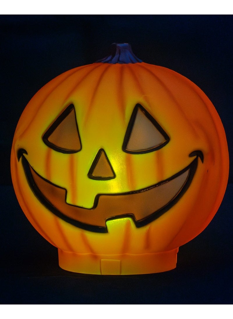 MAD TOYS Creepy 9-Inch Light-Up Pumpkin Halloween Centrepiece Decoration for Trick-or-Treat Props, Theme Party, Haunted House Decor - Image 5