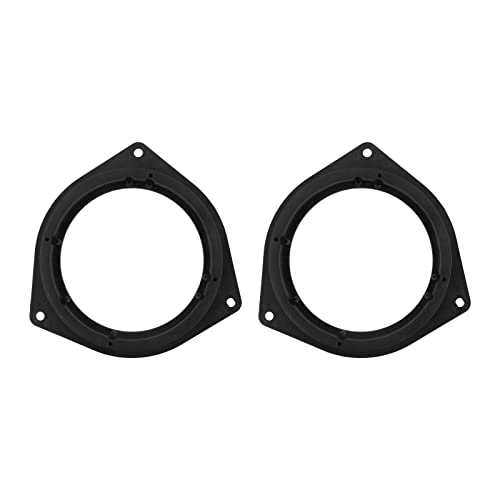 YOUYIEN 6.5" Car Speaker Spacers Adapter (2pcs) Fits for Toyota Crown Reiz, Plastic Black Mounting Spacer Adaptor Ring - Image 1