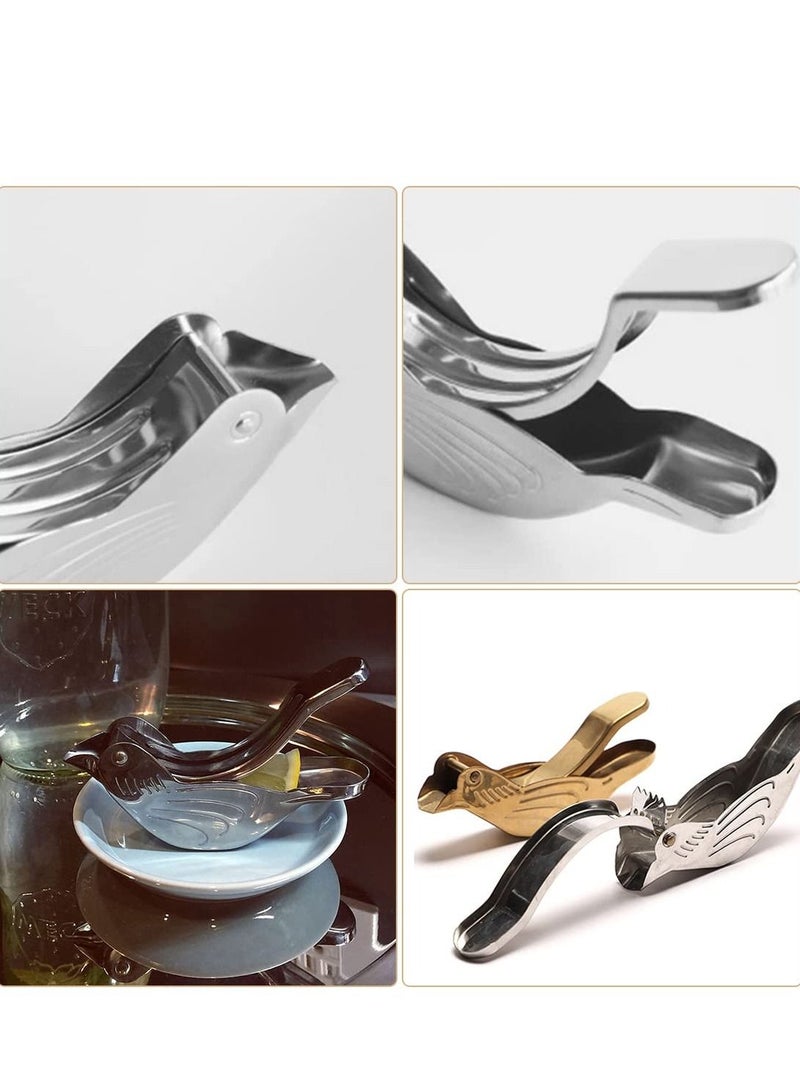 Excefore Lemon Lime Squeezer, Hand Juicer Lemon Squeezer, Stainless Steel Lemon Slice Squeezer,  Max Extraction Manual Citrus Juicer - Image 5