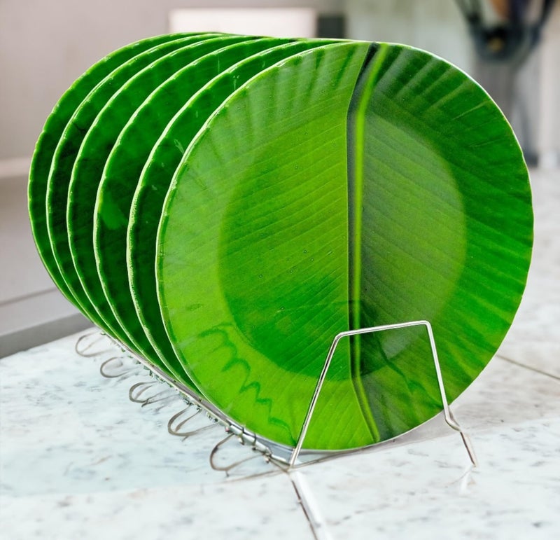 Inpro Upgrade Your Dinning with Our 12-Piece Melamine Dinner Set Includes 6 Full Plates and 6 Bowls - Perfect Kitchen Utensils Set for Family Meals! - Image 4