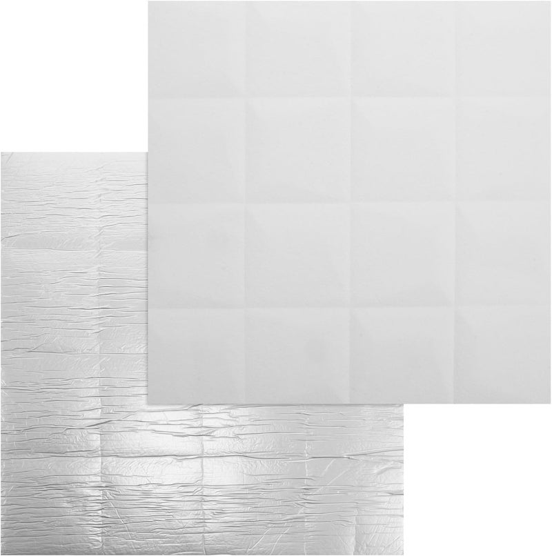 2pcs 3D Anti-Collision Wall Padding - 13.58" Square Adhesive Headboard - Pu Leather Panels for Kids Bedroom Living Room Playroom (White) - Image 1