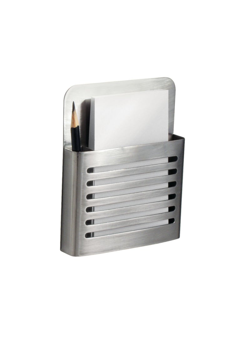 InterDesign iDesign Forma Magnetic Pen and Pencil Holder  Modern Desk Organizer for Kitchen Locker Home or Office  21 x 4 x 625 Stainless Steel 