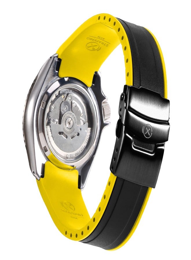 INO Design سوار ساعة StrapXPro (SX1A) مقاس 22 مم، سوار مطاطي بديل لساعات Seiko 5 Sports SKX Series Dive، و5KX/SRPD، وسلسلة GMT الجديدة، سوار ساعة ذو طرف منحني لساعات SRPD51، وSRPD53، وSRPD55K1 - Image 1