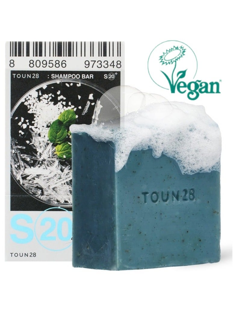 TOUN28 Anti-Dandruff Shampoo Bar for Scalp Care I TOUN28 S20+ Cooling Solid Shampoo with Piroctone Olamine, AHA/BHA, Biotin & Menthol I pH-Balanced, Sulfate-Free, Vegan, Plastic-Free, Zero Waste I For Women & Men I Made in Korea, 100g - Image 1