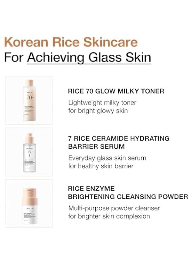 Arabest Rice Trio Set: Cleansing Powder, Milky Toner, and Hydrating Serum for Glass Skin with Marshmallow Face Mask Maker - Fragrance Free Korean Skincare  - Image 3