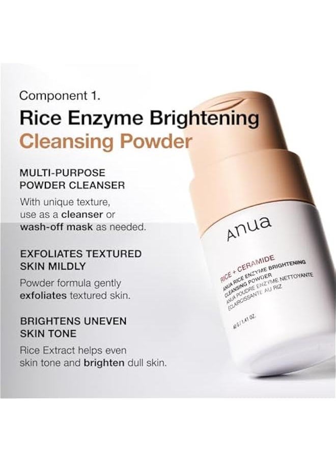 Arabest Rice Trio Set: Cleansing Powder, Milky Toner, and Hydrating Serum for Glass Skin with Marshmallow Face Mask Maker - Fragrance Free Korean Skincare  - Image 4