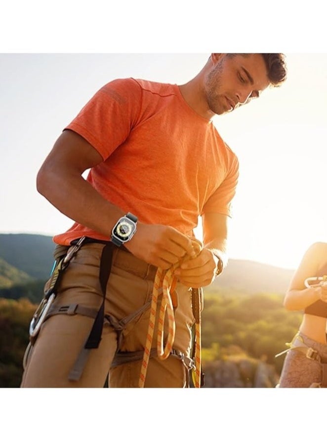JAJEEK Trail Loop Nylon Band for Apple Watch Ultra/Ultra 2 (49mm), Series 10 (46mm), Series 9/8/7 (45mm, 42mm) | Lightweight, Adjustable, Durable Sport Strap | Soft, Breathable & Sweat-Resistant Loop Band for Fitness, Outdoor Activities & Daily Use | Multiple Sizes & Colors  - Image 3