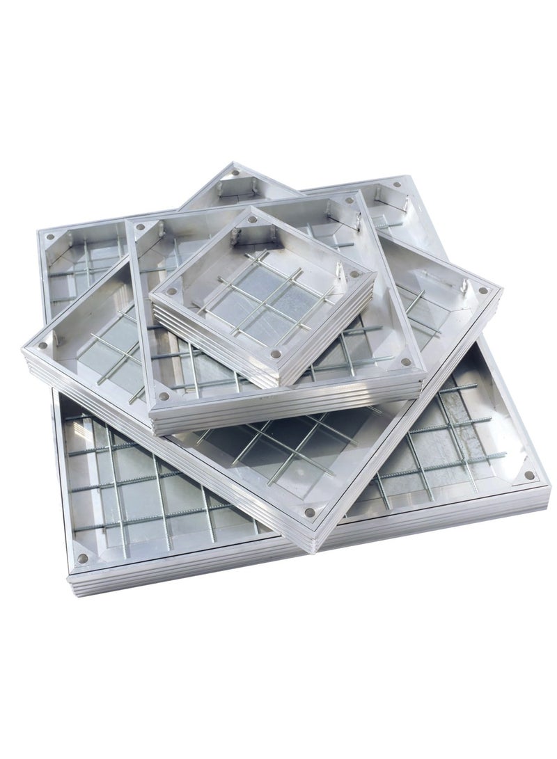 اي ام سي غطاء فتحة صرف صحي أرضية غائرة من EMC، صينية بلاط من الألومنيوم، مربع (30×30) - Image 1