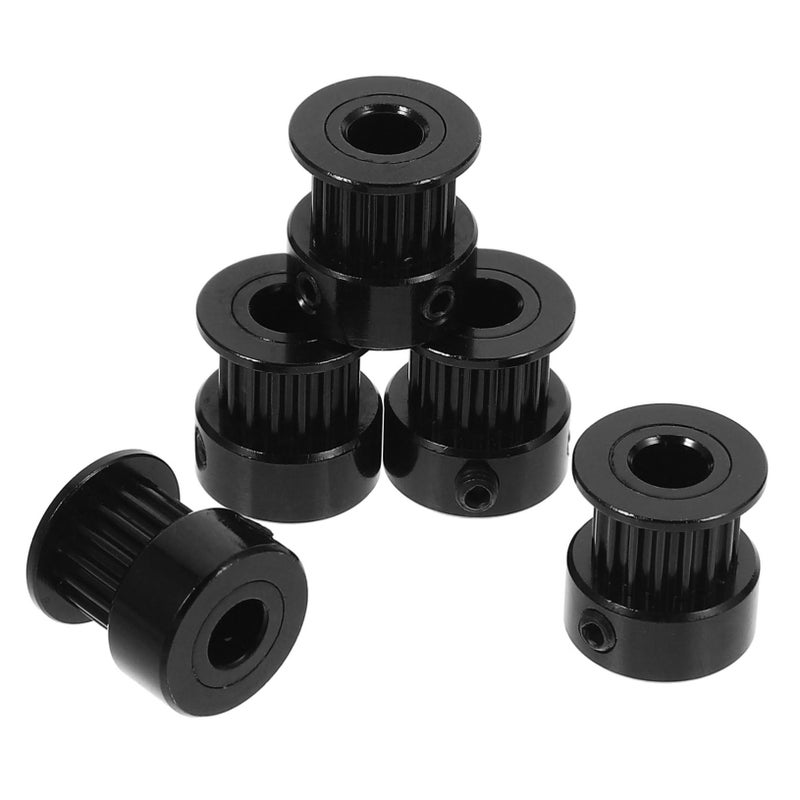 Black 5PCS Timing Belt Pulley Kit With Bearing For Printers And Stable Transmission Projects - Image 2