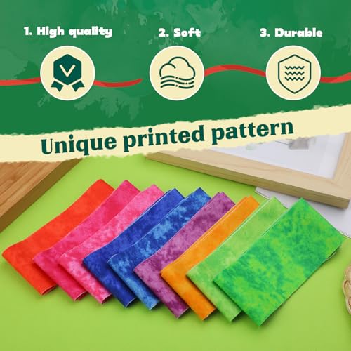 ZMAAGG Jelly Roll Fabric, Fabric Squares Patchwork Sewing Roll Soft Cotton Fabrics for Quilting Crafting Fabrics Strips Bundle for DIY Craft Decoration, Cushions, Tablecloths Making - Image 5