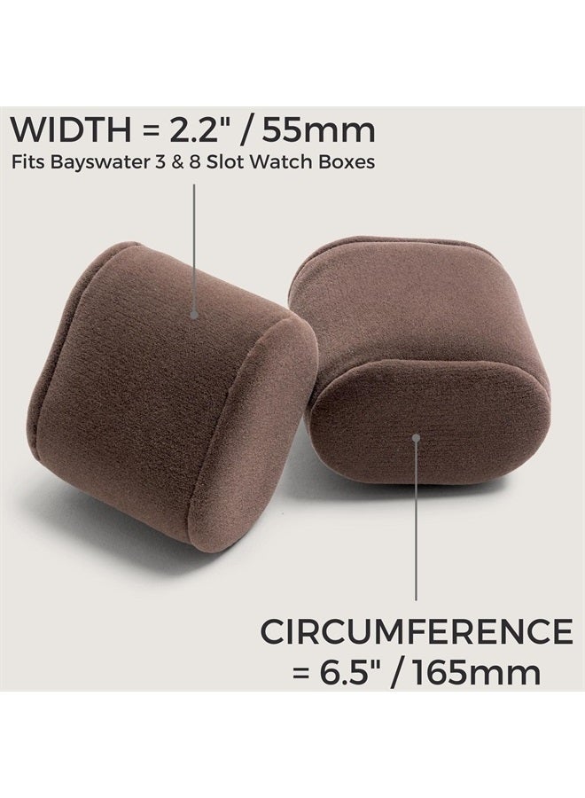 TAWBURY Bayswater Watch Box Pillows - Extra-Small | 16.5cm/6.5" Circumference | 55mm/2.2" Width | Compatible with Bayswater 3 & 8 Slot Watch Boxes | Pack of 8 Pillows - Image 2