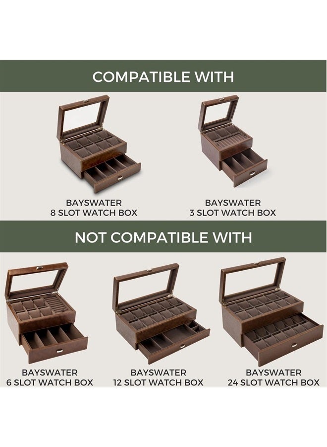 TAWBURY Bayswater Watch Box Pillows - Extra-Small | 16.5cm/6.5" Circumference | 55mm/2.2" Width | Compatible with Bayswater 3 & 8 Slot Watch Boxes | Pack of 8 Pillows - Image 5