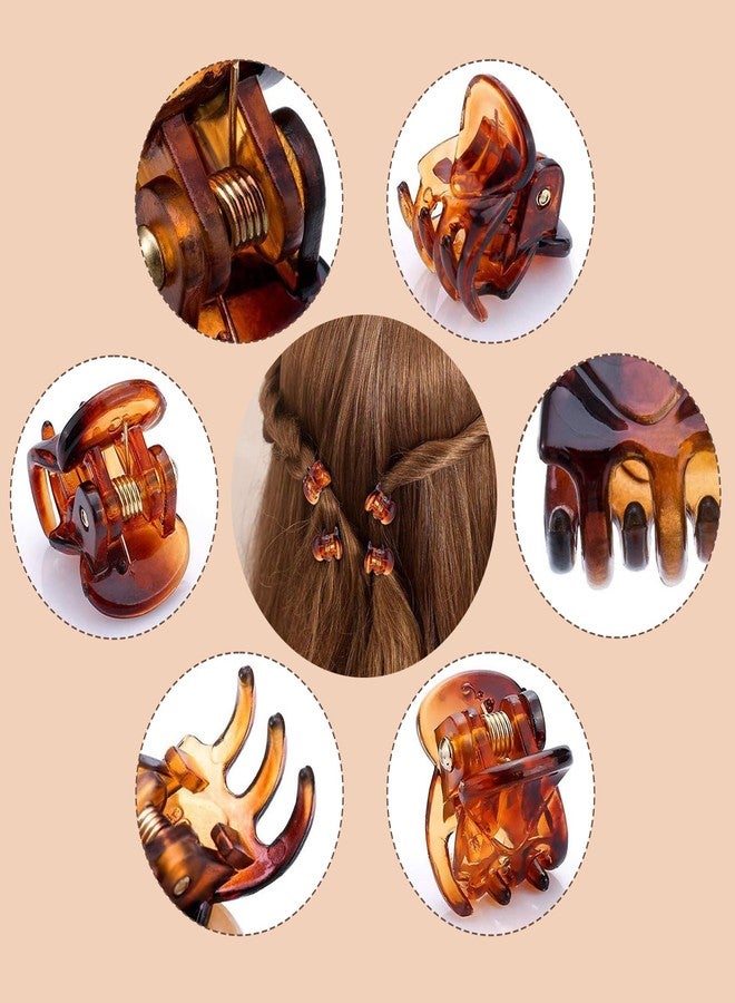 Funtopia Mini Hair Claw Clips, 274pcs Hair Clip Set for Women, Funtopia Small Hair Clips for Hair Bangs Thin Hair, Tiny Hair Clip with Hair Ties Butterfly Flower Hair Clips for Girls, Black Brown Clear - Image 4