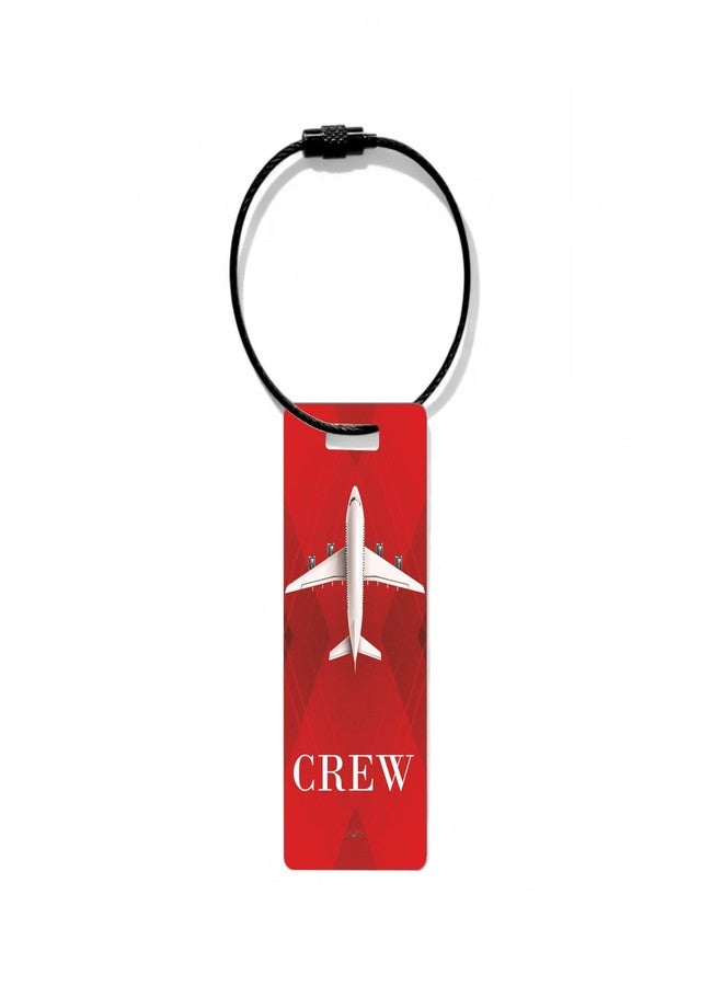SeQR Smart QR Code Crew Bag Tag ? Lost & Found Metal ID Tag for Flight Crew, Pilot, Cabin Crew & Airline Staff ? Waterproof Aviation Luggage Tag with Wire Cable ? Scan & Contact Travel Accessory - Image 2
