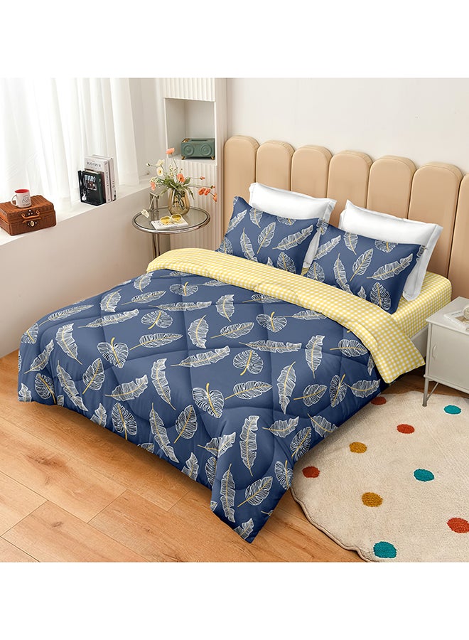 ايست من نون طقم غطاء لحاف من ٤ قطع | مصنوع من ألياف دقيقة ناعمة | ألوان متعددة | غطاء لحاف ١٦٠ × ٢٢٠ سم، ملاءة سرير ١٢٠ × ٢٠٠ سم مع جيب عميق ٣٠ سم، غطائي وسادة ٥٠ × ٧٥ سم | مناسب لمرتبة فردية - Image 2