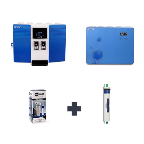 Bepure Annual Filter Change Kit + RO Membrane for Bepure 4G and BLU Under Sink Model with Alkaline Cartridge - Image 1