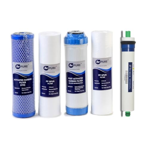 Bepure Annual Filter Change Kit + RO Membrane for Bepure 4G and BLU Under Sink Model with Alkaline Cartridge - Image 2