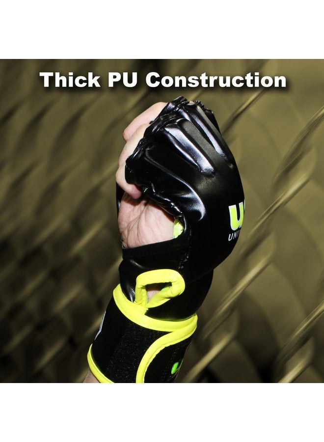 USI UNIVERSAL MMA Gloves | 610B PU Training Gloves | MMA Gloves for Men & Women, Martial Arts Bag Gloves, Kickboxing Gloves with Open Palms, Boxing Gloves for Punching Bag (Size L/XL) - Image 2