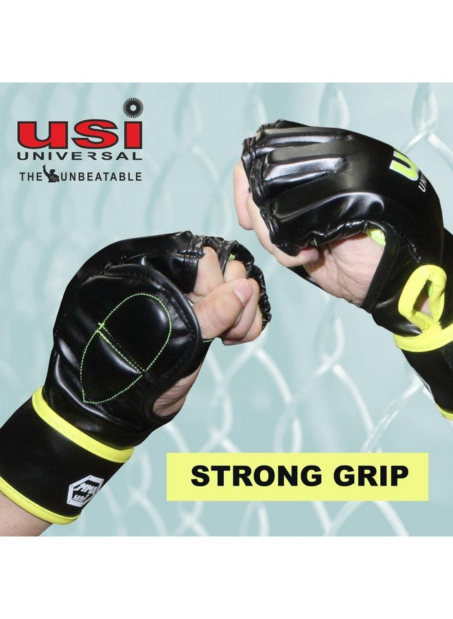USI UNIVERSAL MMA Gloves | 610B PU Training Gloves | MMA Gloves for Men & Women, Martial Arts Bag Gloves, Kickboxing Gloves with Open Palms, Boxing Gloves for Punching Bag (Size L/XL) - Image 3