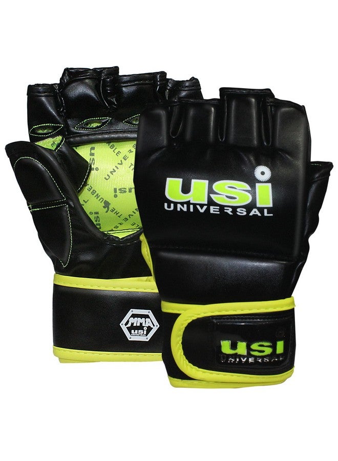 USI UNIVERSAL MMA Gloves | 610B PU Training Gloves | MMA Gloves for Men & Women, Martial Arts Bag Gloves, Kickboxing Gloves with Open Palms, Boxing Gloves for Punching Bag (Size L/XL) - Image 1