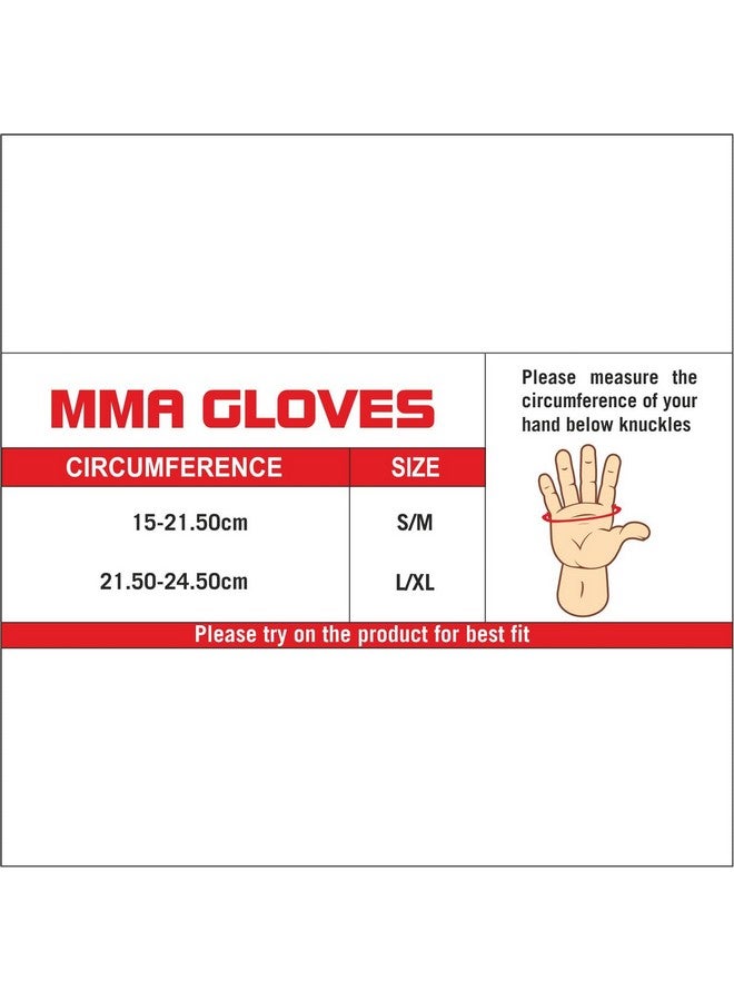 USI UNIVERSAL MMA Gloves | 610B PU Training Gloves | MMA Gloves for Men & Women, Martial Arts Bag Gloves, Kickboxing Gloves with Open Palms, Boxing Gloves for Punching Bag (Size L/XL) - Image 5