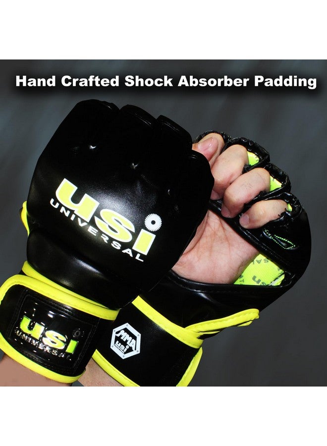USI UNIVERSAL MMA Gloves | 610B PU Training Gloves | MMA Gloves for Men & Women, Martial Arts Bag Gloves, Kickboxing Gloves with Open Palms, Boxing Gloves for Punching Bag (Size L/XL) - Image 4