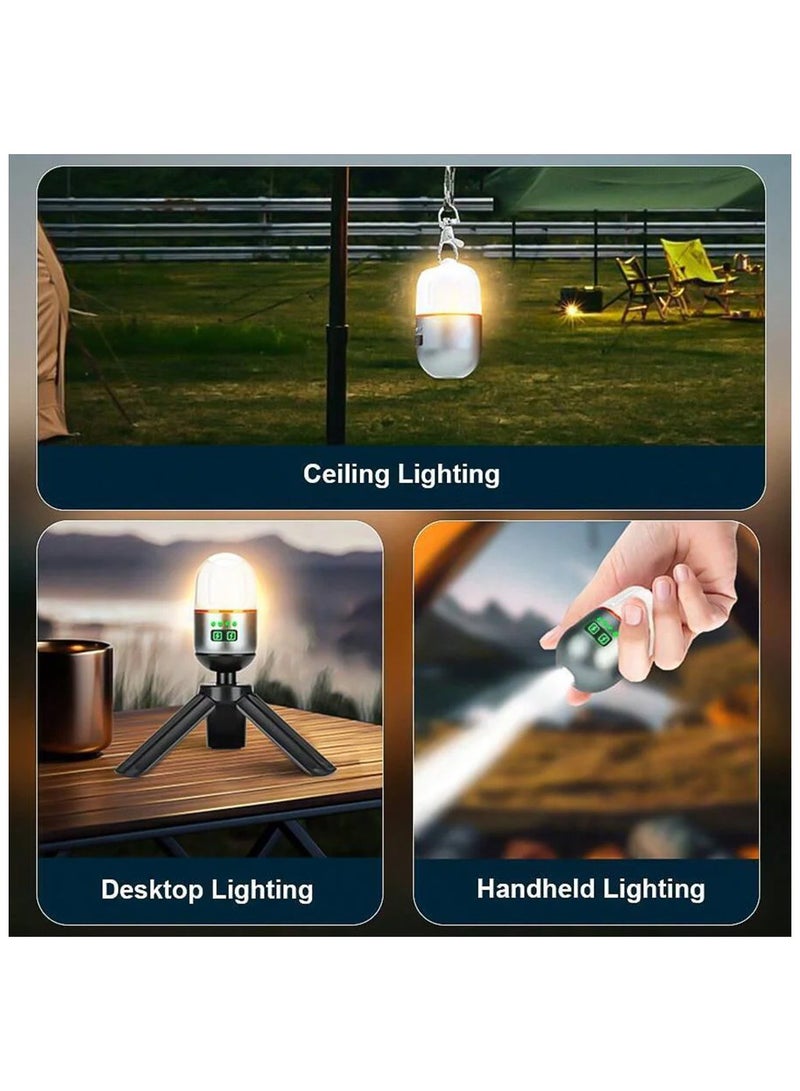 Toby's Toby's Portable Camping Tent Lamp Flashlight 400mAh 9 Light Modes for Outdoor Hiking - Image 3