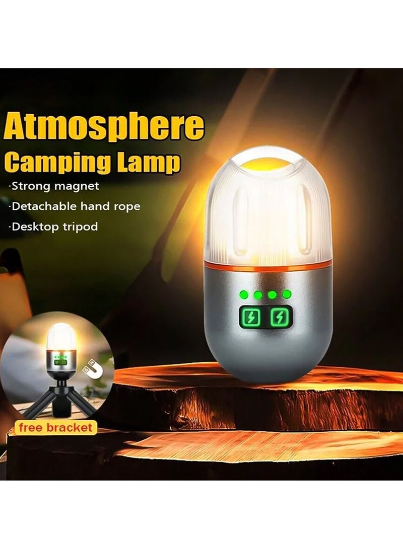 Toby's Toby's Portable Camping Tent Lamp Flashlight 400mAh 9 Light Modes for Outdoor Hiking - Image 2