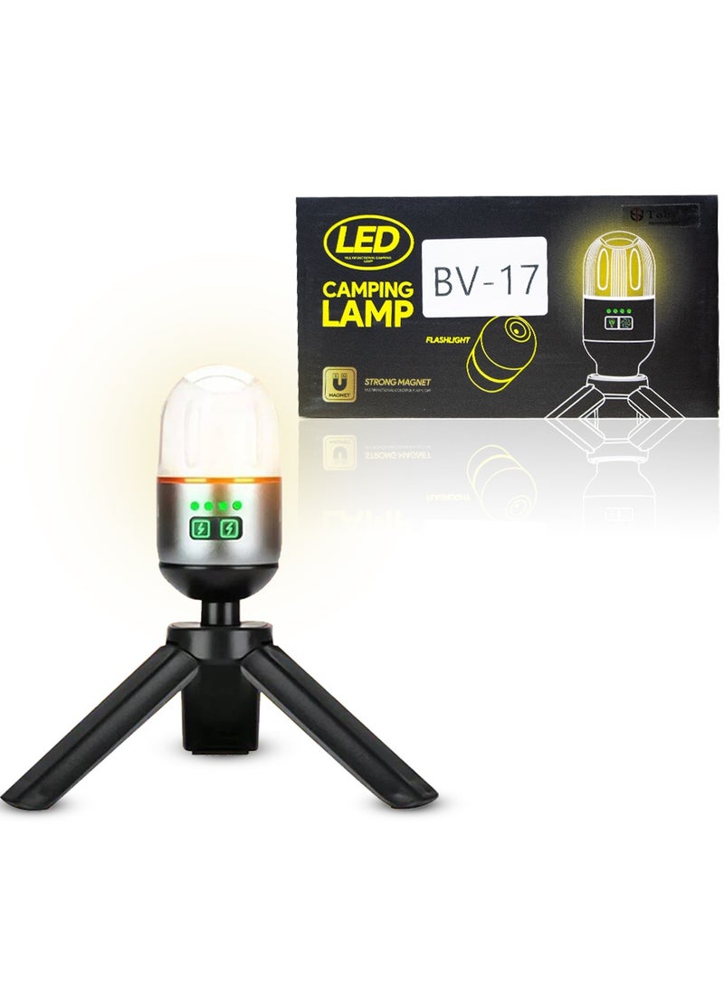 Toby's Toby's Portable Camping Tent Lamp Flashlight 400mAh 9 Light Modes for Outdoor Hiking - Image 1
