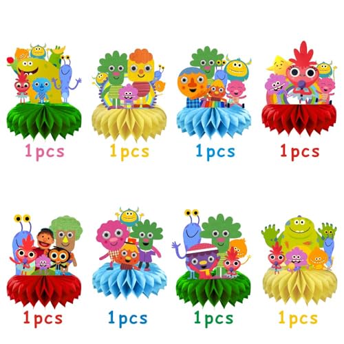 fancigo 8Pcs Songs Table Centerpiece Birthday Party Supplies Double Side Table Decorations for Songs Themed Party Decorations - Image 5