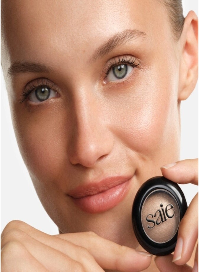 Saie SuperSuede™ Baked Eyeshadow 1g – Sorbetto (Silv/Gold Shimmer) 16-Hour Wear Long-Lasting Baked Powder Eyeshadow - Image 3