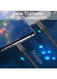 Livx Solid 100W 5A Type C To Type C PD 2.0 5 Gbps Fast Charging and Data Cable 50 cm Space Gray Tct-50  - Image 5