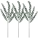 Supla 3 Pcs Faux Eucalyptus Leaves Spray Artificial Eucalyptus Branches Plants Artificial Greenery Stems 35" Tall in - Image 2