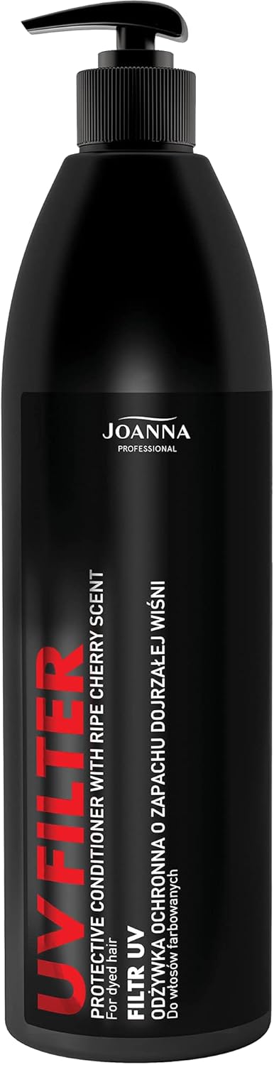 Joanna Professional UV Filter Hair Conditioner Professional UV Protection Hair Care Products Ripe Cherries Scent ColorSafe Hair Products Heat UV Protectant for Women 1000 g
