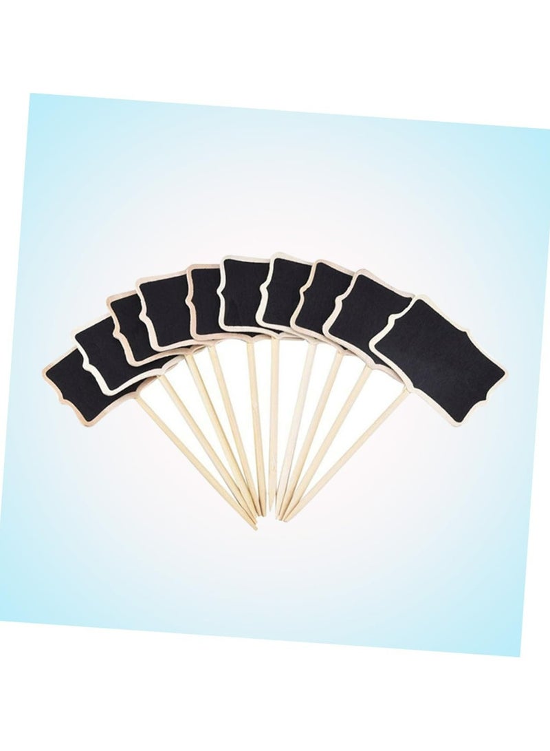 20 عبوة ألواح طباشير صغيرة - ألواح سوداء متعددة الاستخدامات للعلامات وملصقات النباتات وديكور المنزل والحديقة - Image 2