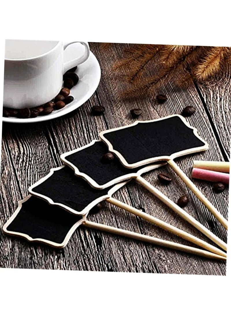 20 عبوة ألواح طباشير صغيرة - ألواح سوداء متعددة الاستخدامات للعلامات وملصقات النباتات وديكور المنزل والحديقة - Image 5