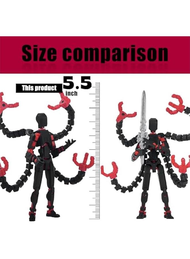 Assembly Completed T13 Action Figure 3D Printed Multi-Jointed Movable T 13 Lucky 13 Dummy 13 Nova 13 Robot 13 Action Figure Desktop Decorations for Game Lovers - Image 2