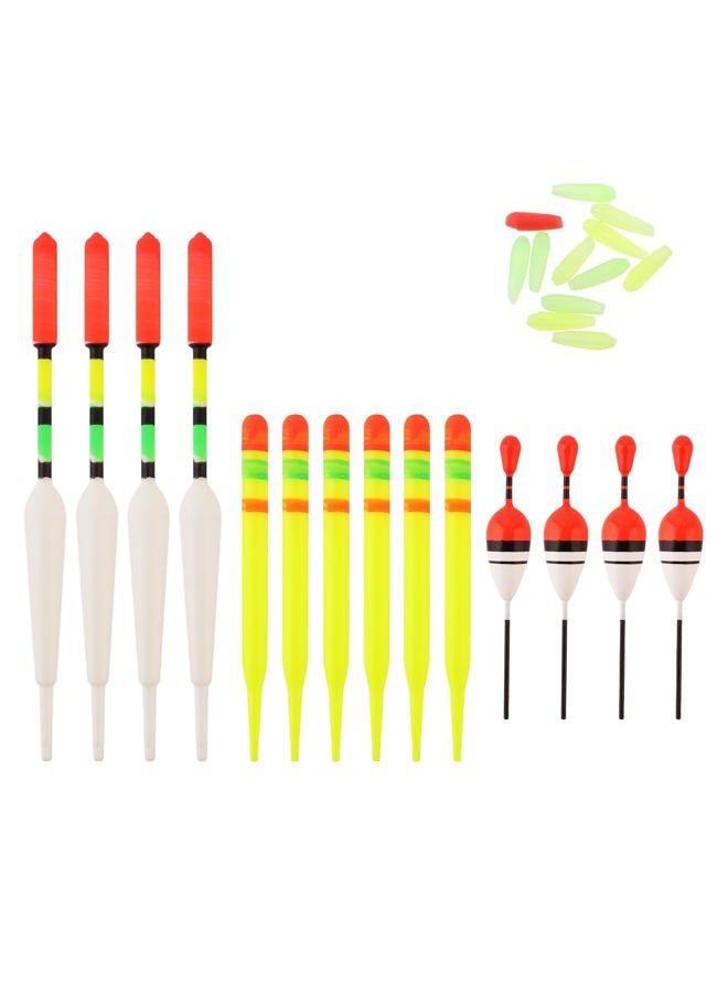 OriGlam 15pcs Fishing Float Tackle Set, Sea Fishing Floats Vertical Buoy Bobber, Fishing Bobbers Fishing Floats Assorted Size for Most Type Angling Fish Accessories - Image 1