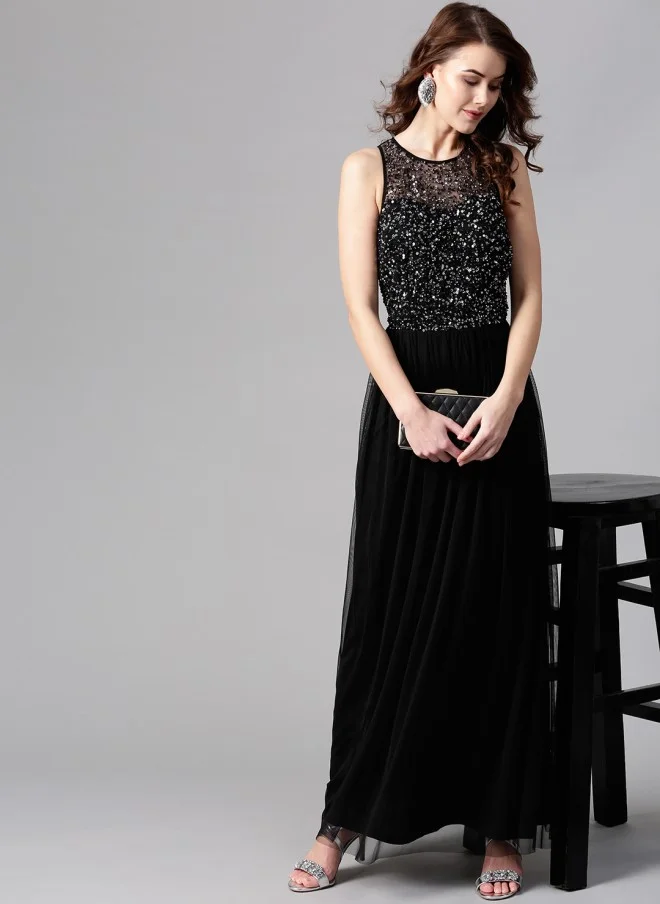 STREET 9 Maxi Dress with Sequinned Detail for Women