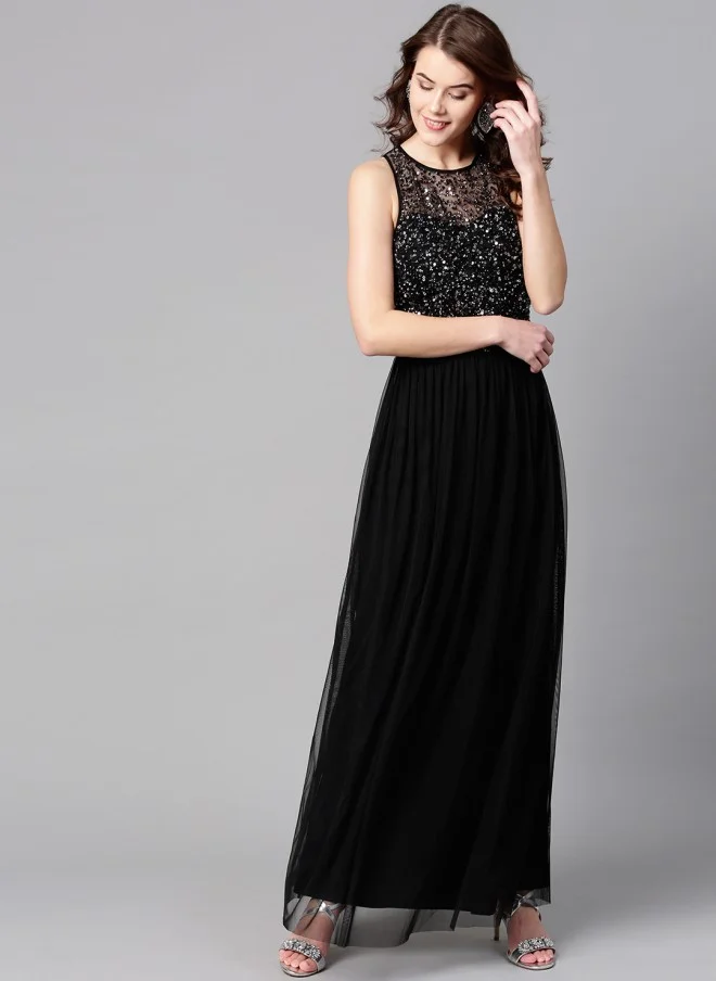 STREET 9 Maxi Dress with Sequinned Detail for Women
